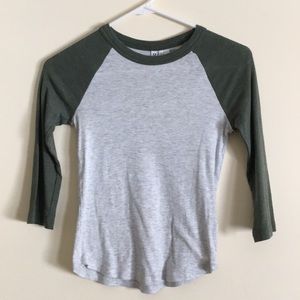 H&M Olive baseball tee